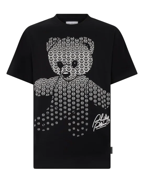 Round Neck T-Shirt Puffy Teddy Teddy Bear