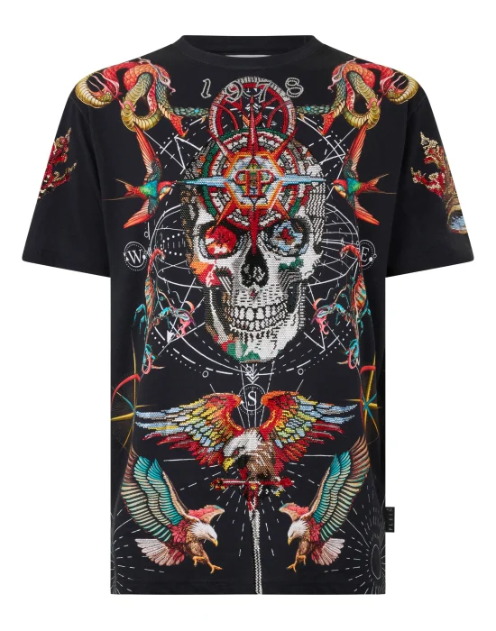 Round Neck T-Shirt Tattoo Stones