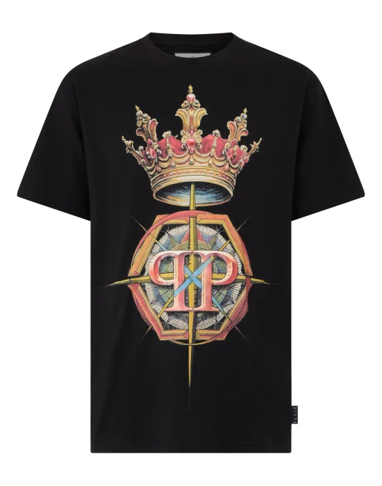 Round Neck T-Shirt Crown Hexagon