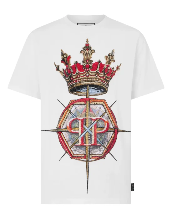Round Neck T-Shirt Crown Stones