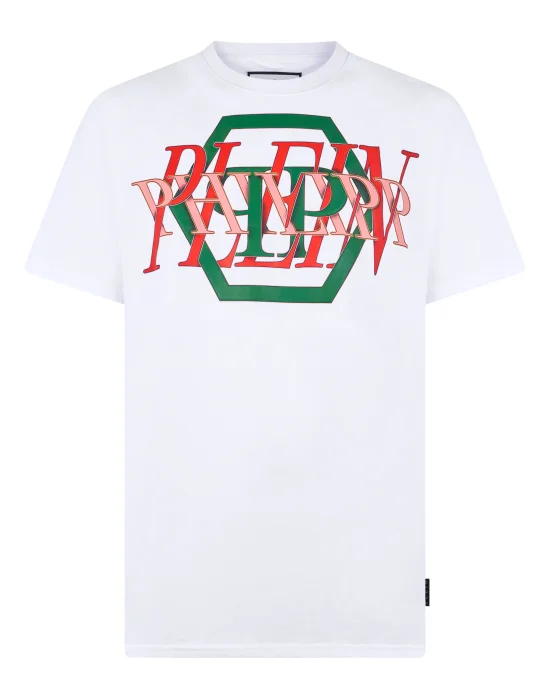 Round Neck T-Shirt Logo Hexagon