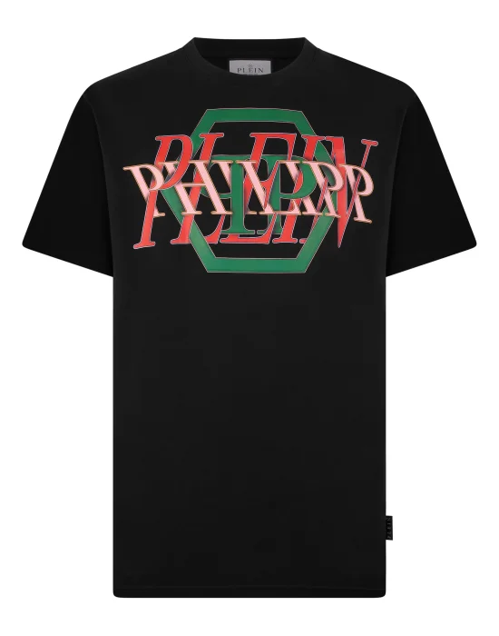 Round Neck T-Shirt Logo Hexagon