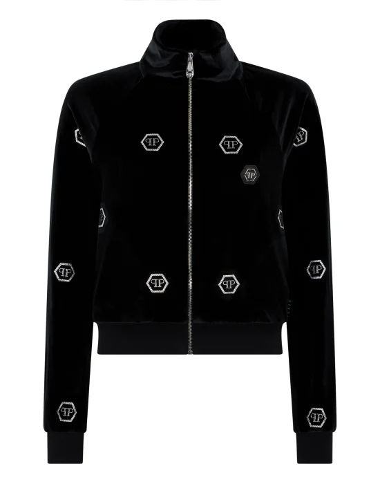 Chenille Tracksuit Jacket Mini Monogram Crystal Monogram
