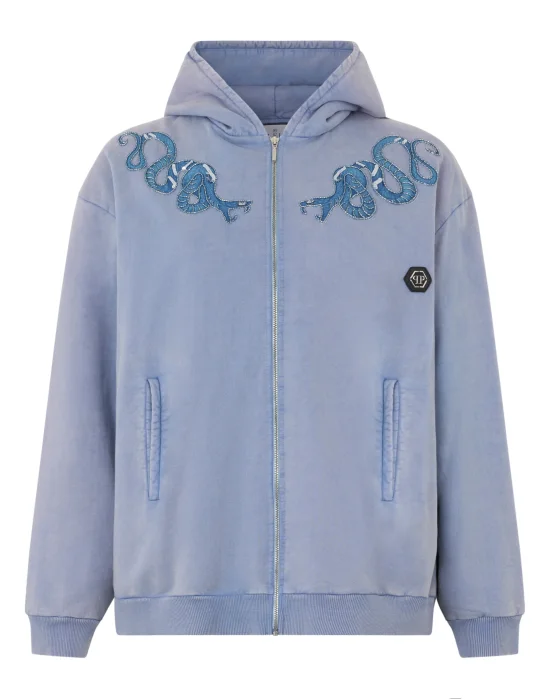 Regular Zip Hoodie Butterfly Tattoo