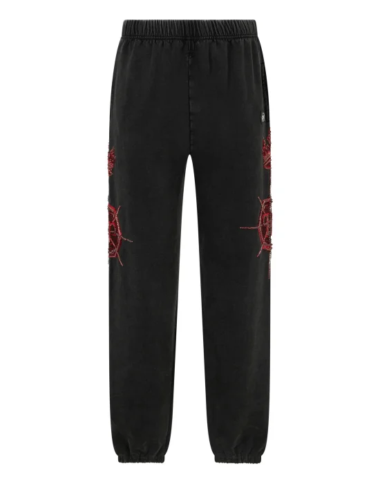 Washed Joggers Butterfly Tattoo