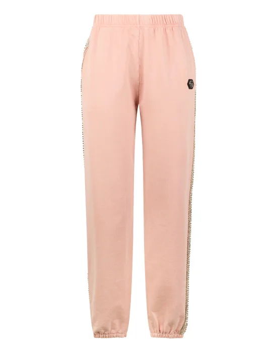 Cotton Joggers Strass