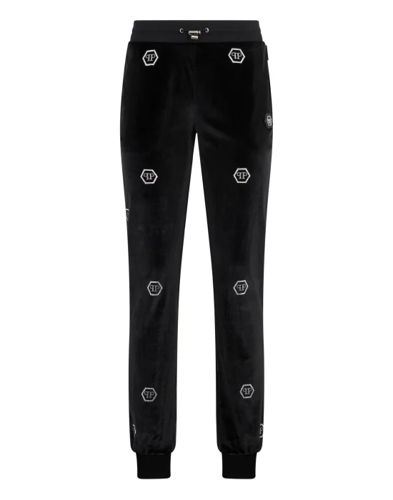 Chenille Joggers Monogram Strass