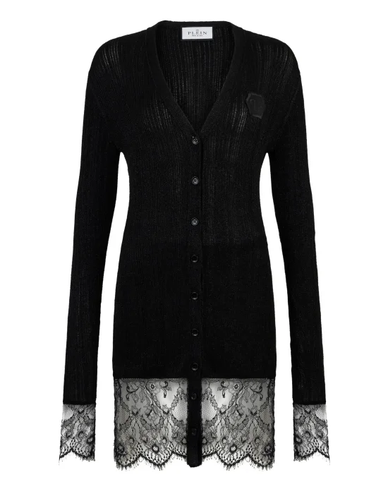 Fitted Buttoned-Up Dress Lace