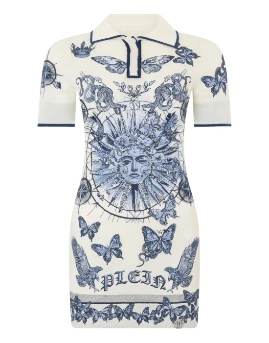 Polo Mini Dress Butterfly Tattoo