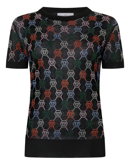 Knitted Sexy Pure Fit T-Shirt Multicolor Monogram