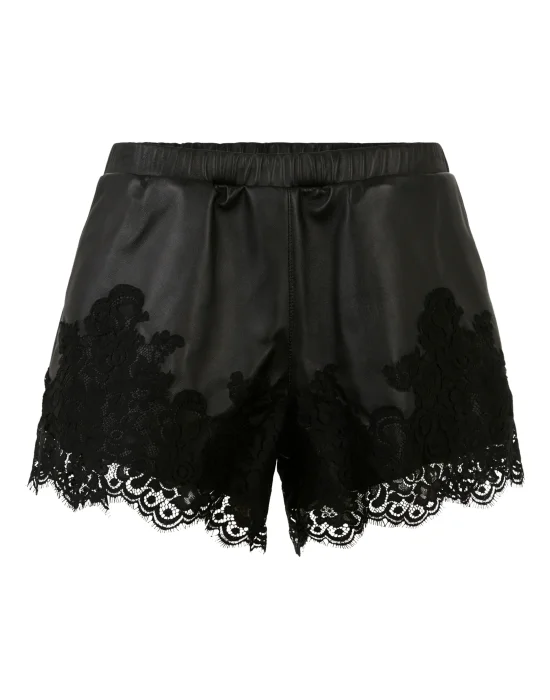 Leather Shorts Lace