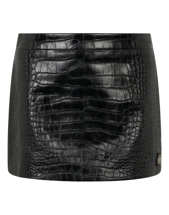 Leather Mini Skirt Cocco
