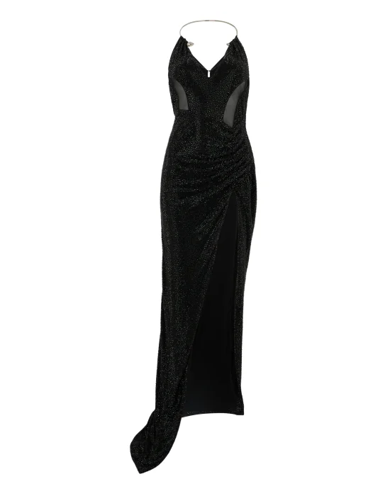 Multicutting Maxi Dress Piercing Strass