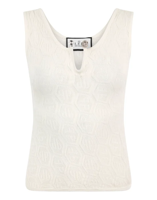 Knit Tank Top Piercing Monogram