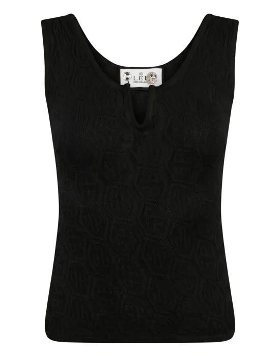 Knit Tank Top Piercing Monogram