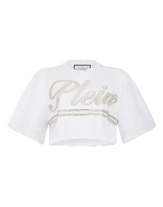 Cropped T-Shirt Strass Signature