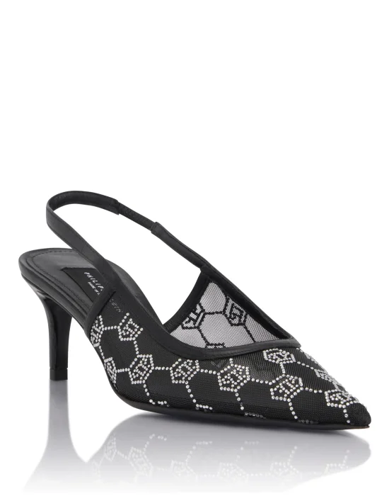 Mesh Slingbacks Monogram Strass 6