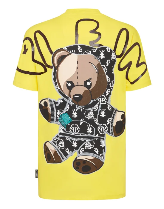 T-shirt Round Neck SS print Teddy Bear