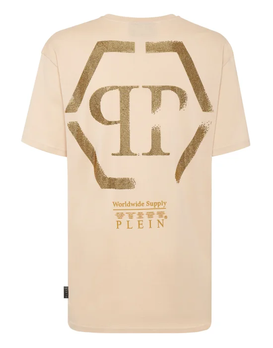 T-shirt Round Neck SS stones Hexagon