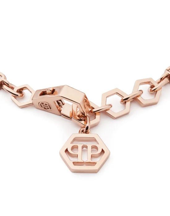 Bracelet LOVE YOU Rose Gold and Diamonds 19 cm