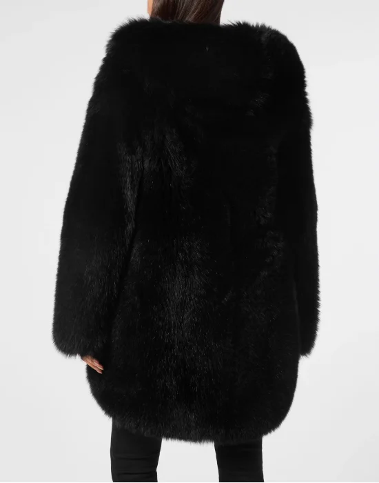 Fox Fur Oversize Jacket