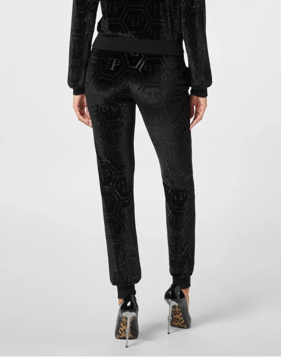 Jogging Trousers Strass Monogram
