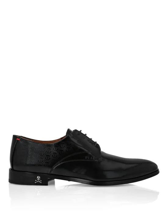 Leather Lace Up Shoes Monogram