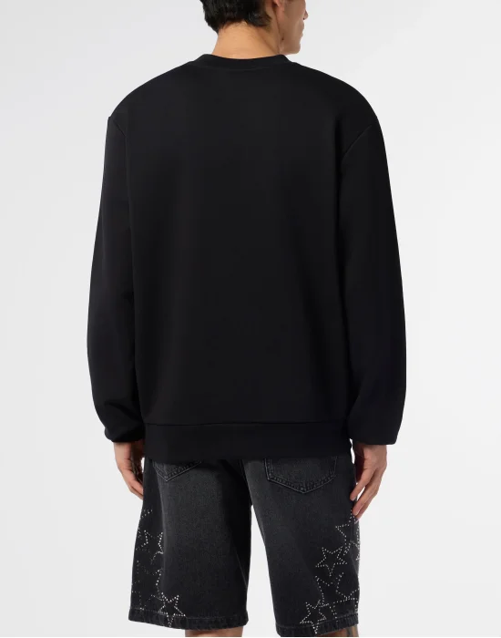 Printed Fleece Round Neck Sweatshirt Greatness