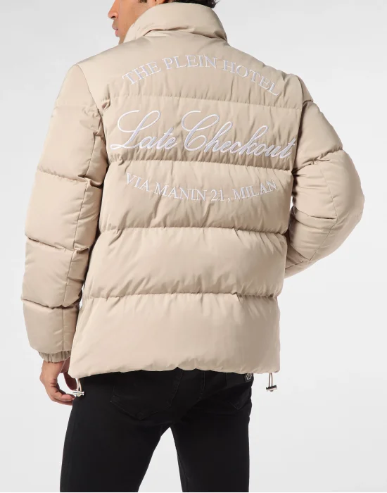 Nylon Puffer Jacket Late Checkout