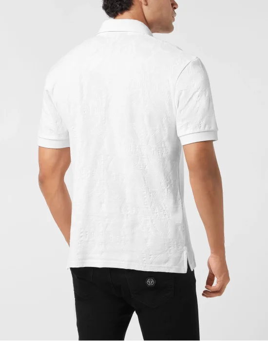 Polo T-Shirt Jacquard Crest