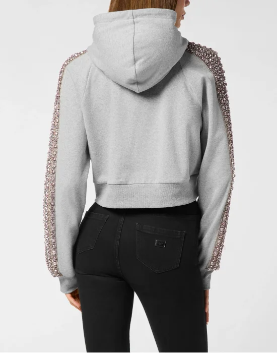 Cropped Hoodie Crystal