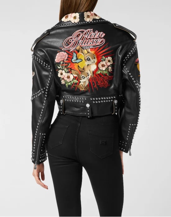 Vintage Leather Moon Biker Fairy