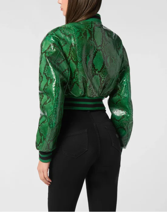 Green Python Bomber Signature