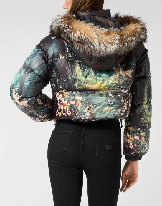 Cropped Down Puffer Jacket Fairy