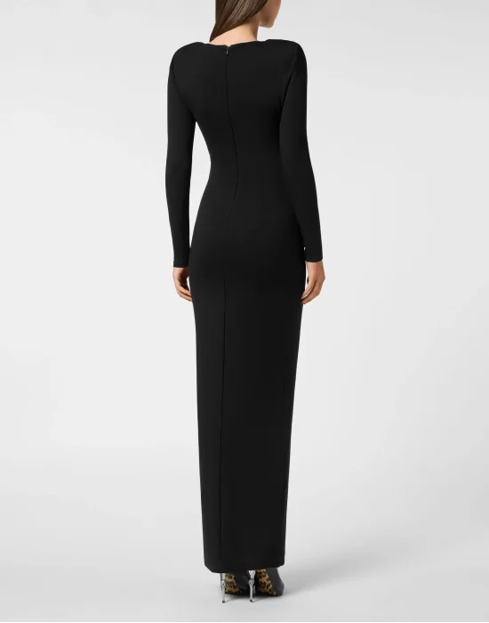 Long-Sleeved Long Dress Fatale