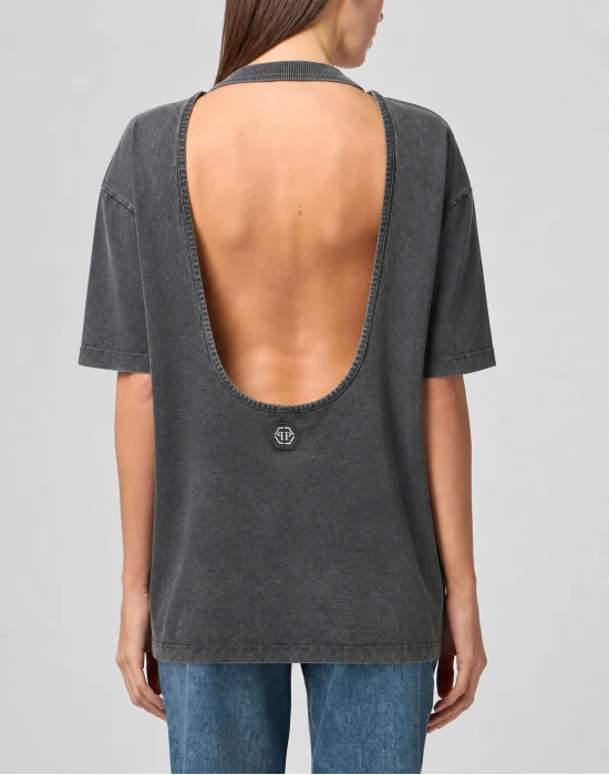 Open Back T-Shirt Dress Love Plein