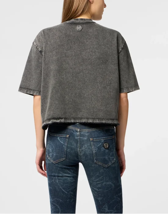 Cropped T-Shirt Plein Eagle