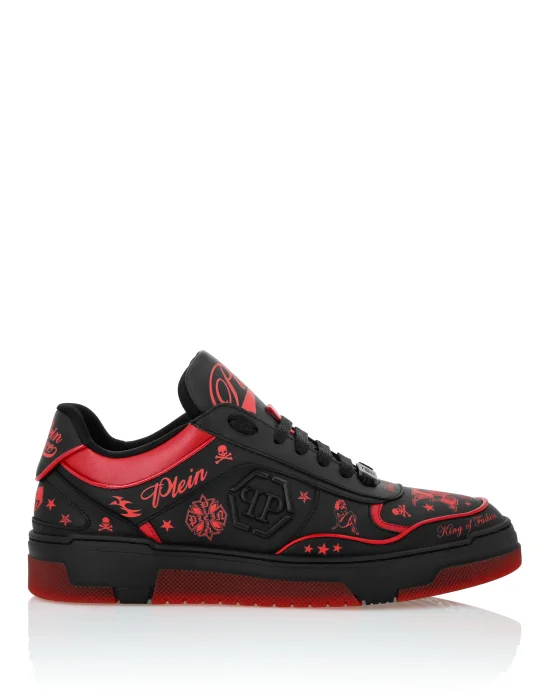 Nappa Leather Low Top Sneakers All-Over Plein