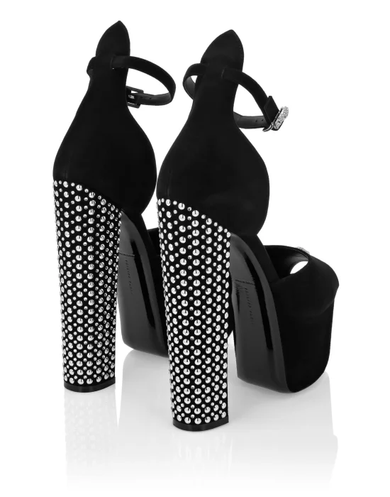 High Heel Platform Sandals Studs and Strass