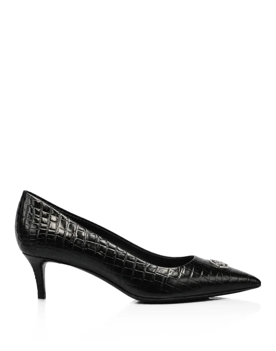 Decollete Mid Heels 6 Cocco Hexagon