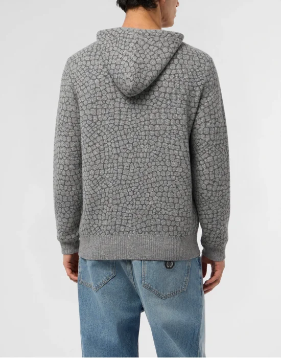 Wool Cashmere Zip Hoodie Cocco