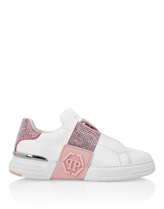 PHANTOM KICK$ Lo-Top Leather and Crystal