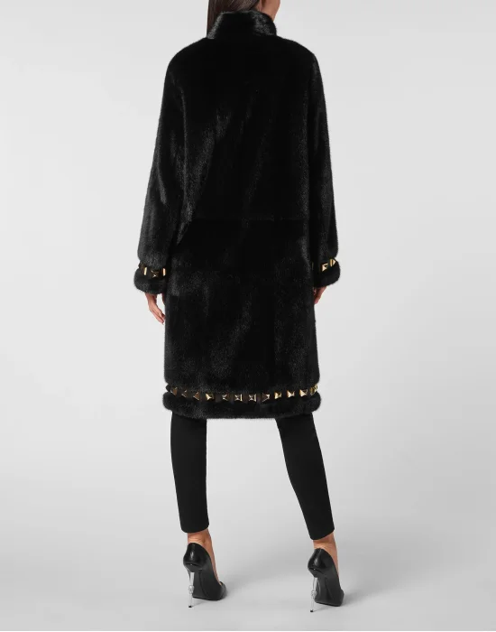 Long Fur Mink Coat
