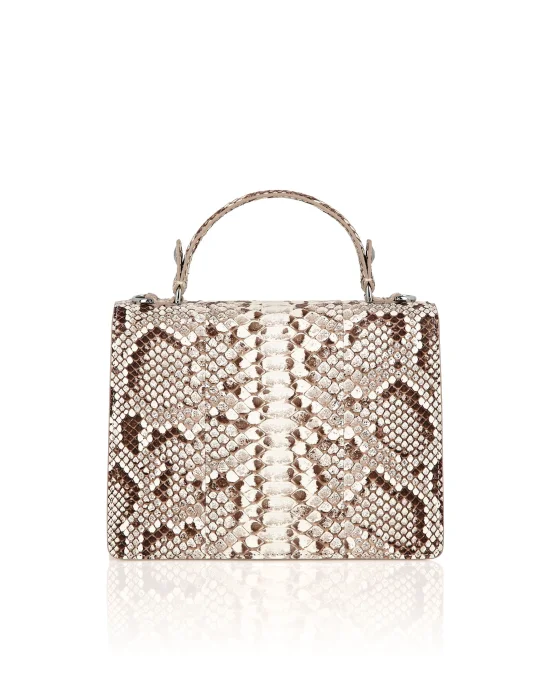 Medium Python Handle Bag Superheroine STUDS