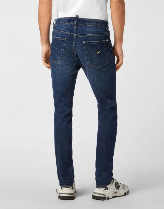 Super Straight Cut Jeans Plein