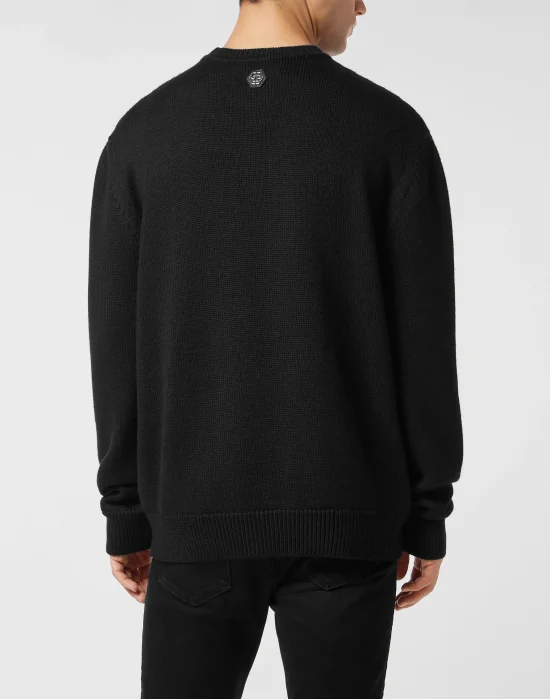 Round Neck Knitted Pullover Philipps Teddy Bear