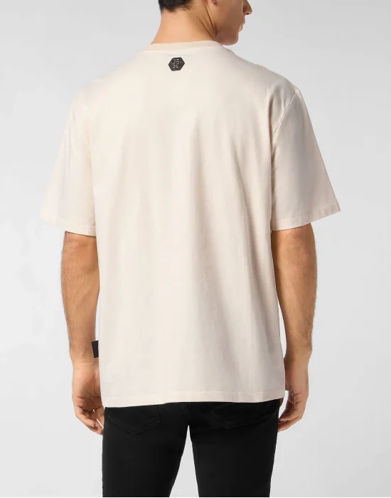 Degrade Round Neck T-Shirt Skull