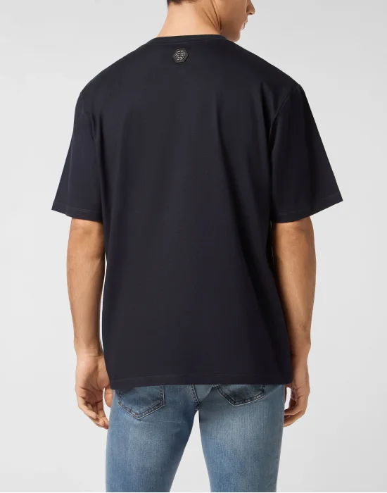 Degrade Round Neck T-Shirt Skull