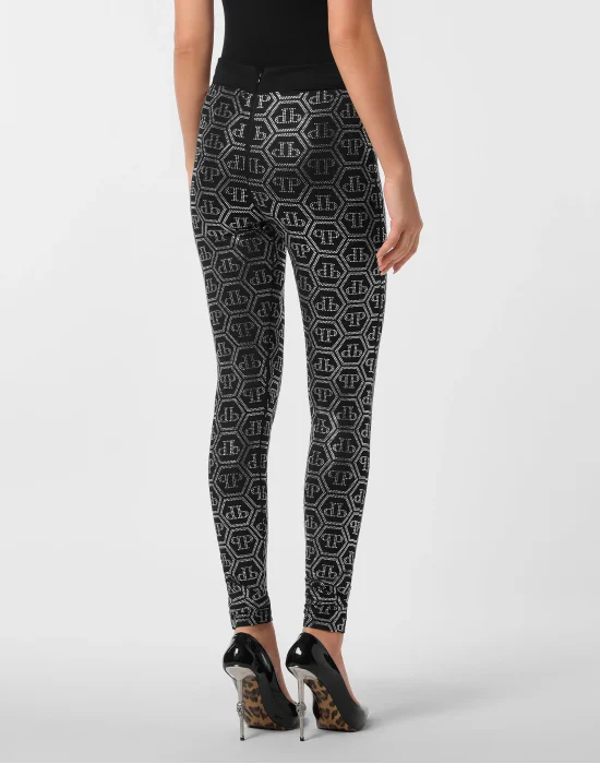 Leggings Monogram Strass