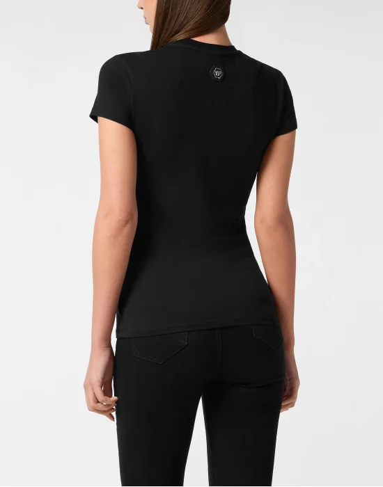 Cotton Sexy Pure Fit T-Shirt Teddy Waiter Crystal